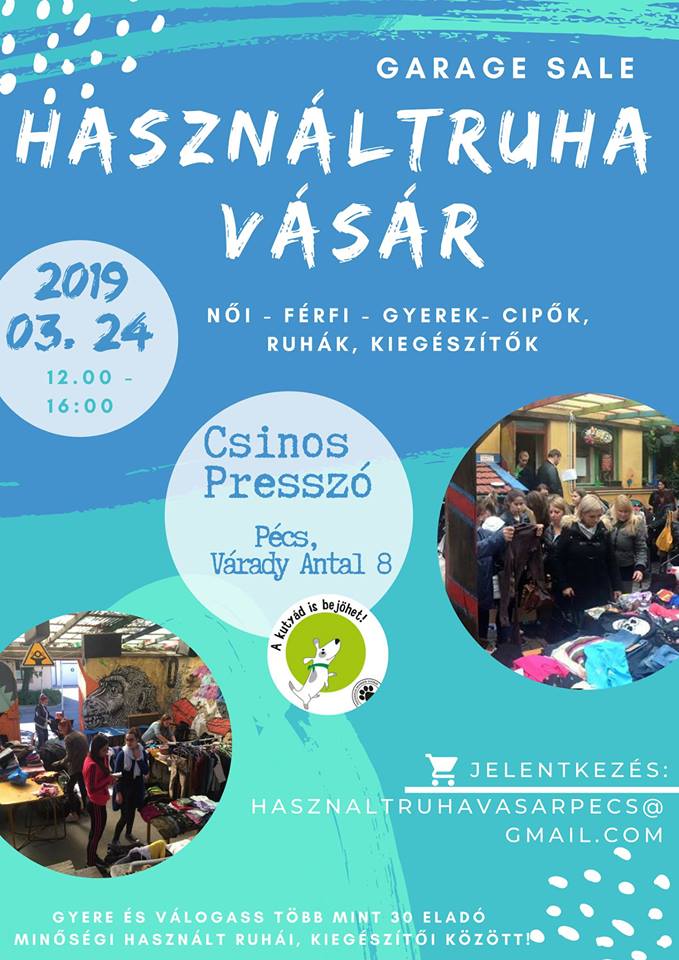 Használtruha vásár és garage sale